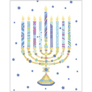 Menorah And Stars - Hanukkah - Boxed Holiday Cards  Caspari   