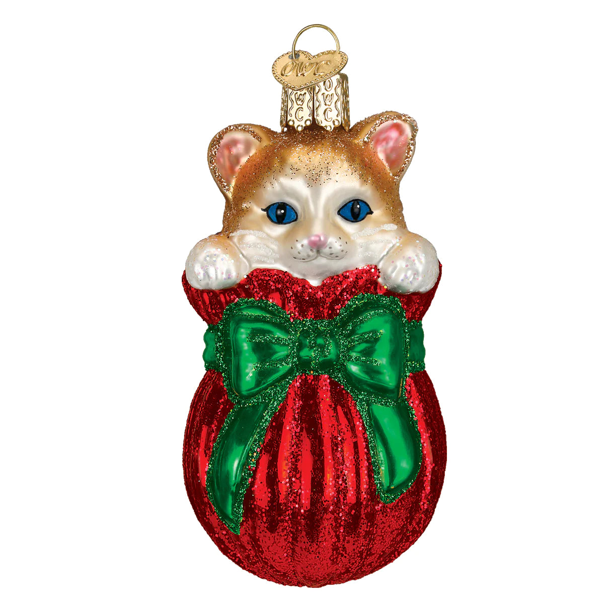 Letting The Cat Out Of The Bag Ornament  Old World Christmas   