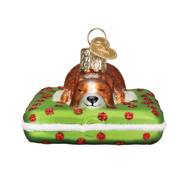 Sleepy Corgi Ornament  Old World Christmas   