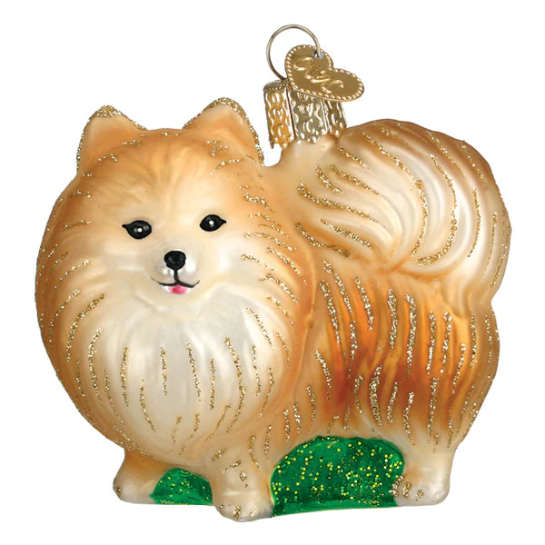 Standing Pomeranian Ornament  Old World Christmas   