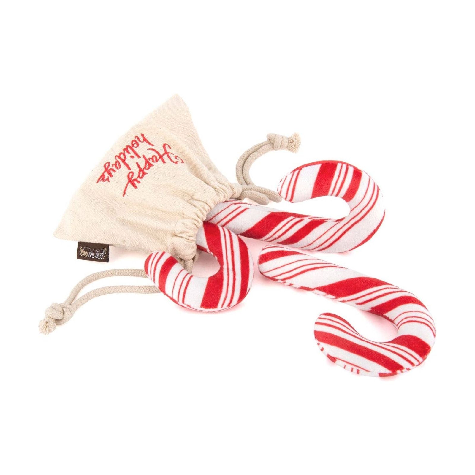 Holiday Classic - Candy Canes: 6.3 x 2.8 x 6.7  P.L.A.Y. Pet Lifestyle and You   