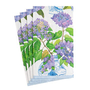 Guest Towel Napkin - Hydrangeas And Porcelain  Caspari   