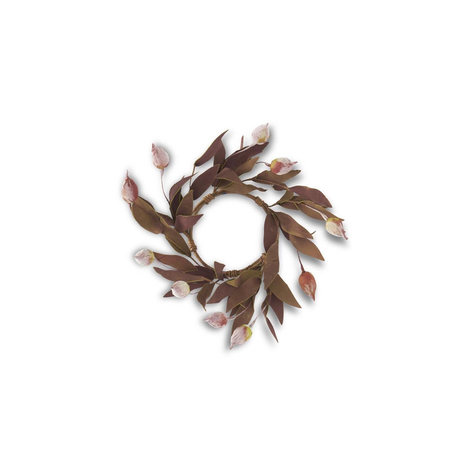 Burgundy and Green Sleepy Silene Eva Candle Ring  K&K   