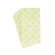 Guest Towel Napkin - Basketry Moss Green-Paper Linen  Caspari   