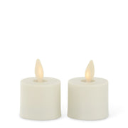 Luminara Indoor Tealights 2pk - White  K&K   