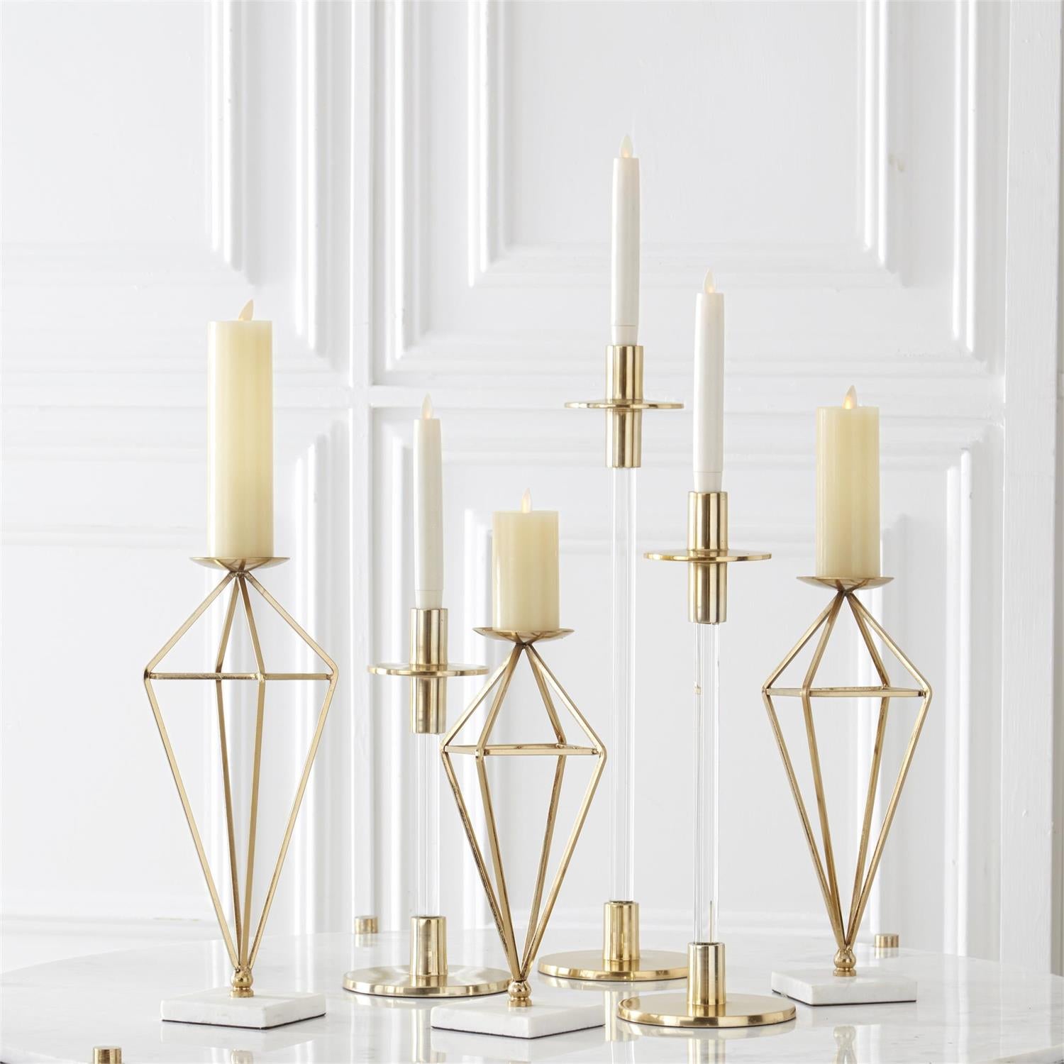 Luminara -  Indoor Flameless Pillar - 2" DIa - Ivory Flameless Candles K&K   