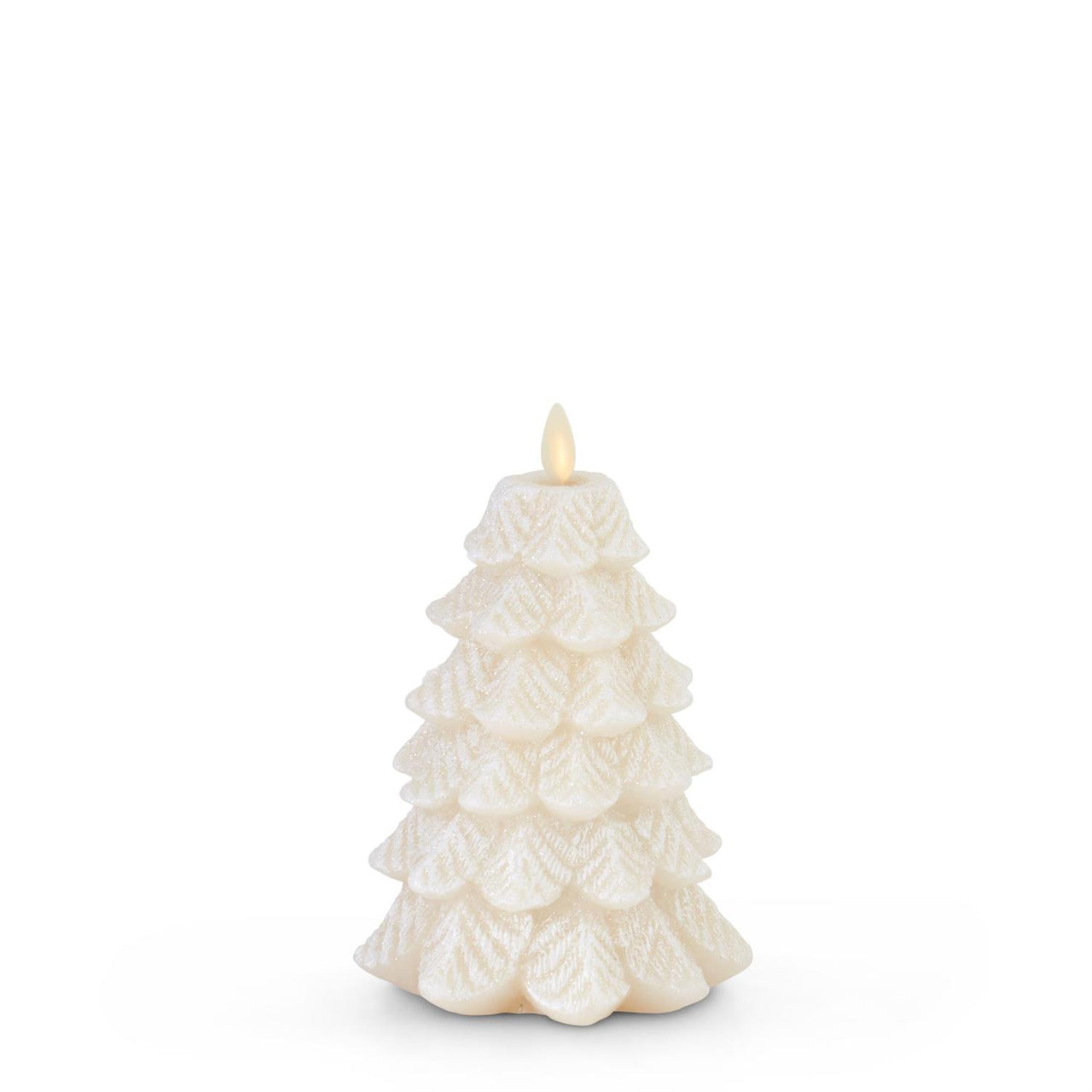 Luminara -  Indoor Flameless - White Snowy Tree Flameless Candles K&K Small  