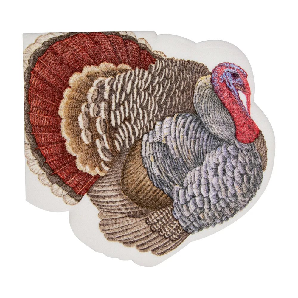 Luncheon Napkin - Turkey - Die Cut  Caspari   