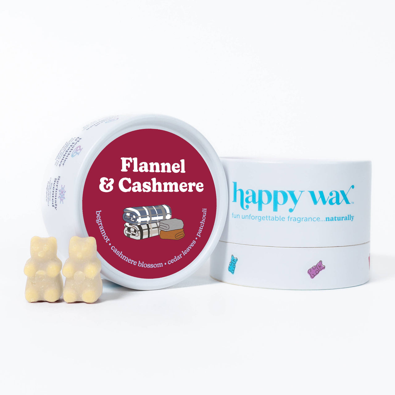 Flannel & Cashmere Wax Melts Eco Tin (4 oz)  Happy Wax   