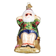 Sunning Santa Ornament  Old World Christmas   