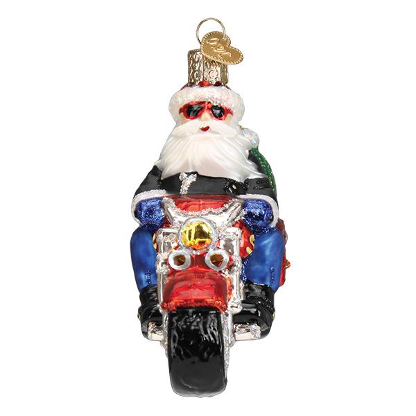 Biker Santa Ornament  Old World Christmas   