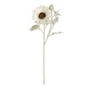 White Bloom & Blossom Sunflower Stem  K&K   