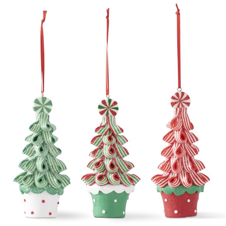 Ribbon Candy Tree Ornament  K&K   