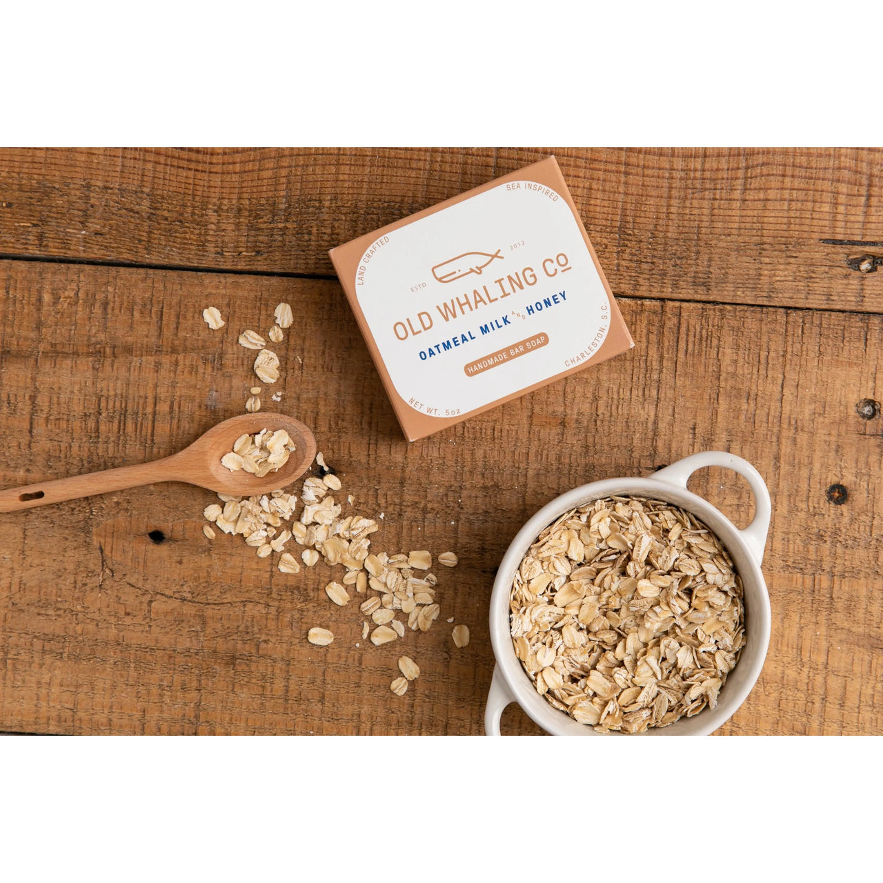 Oatmeal Milk & Honey Bar Soap  Old Whaling Company   