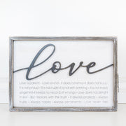 Love is.... Reversible Sign Adams Everyday Adams & Co.   