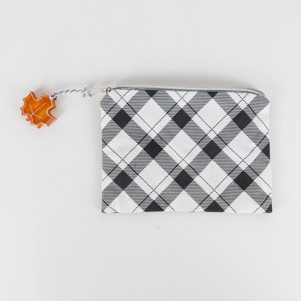 Canvas Clutch (Gourdgeous) Black/White/Orange/Gray Adams Fall/Thanksgiving Adams & Co.   