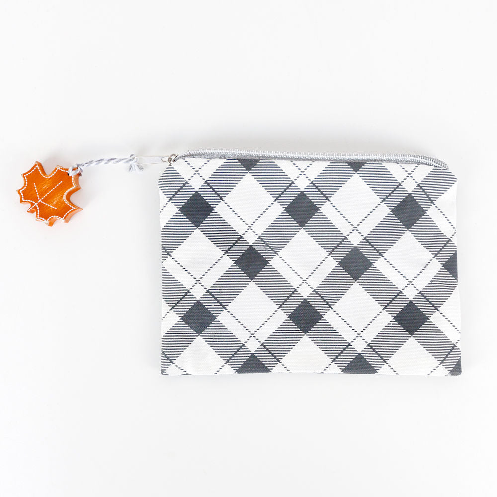 Canvas Clutch (Gourdgeous) Black/White/Orange/Gray Adams Fall/Thanksgiving Adams & Co.   