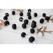 Felt Ball Garland, Black Adams Everyday Adams & Co.   