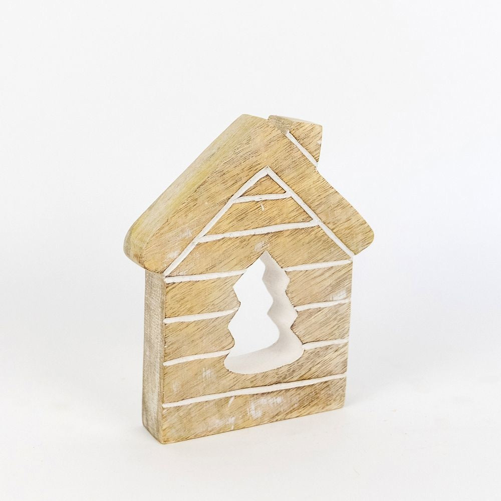 Mango Wood Cutout - House Adams Christmas Adams & Co.   