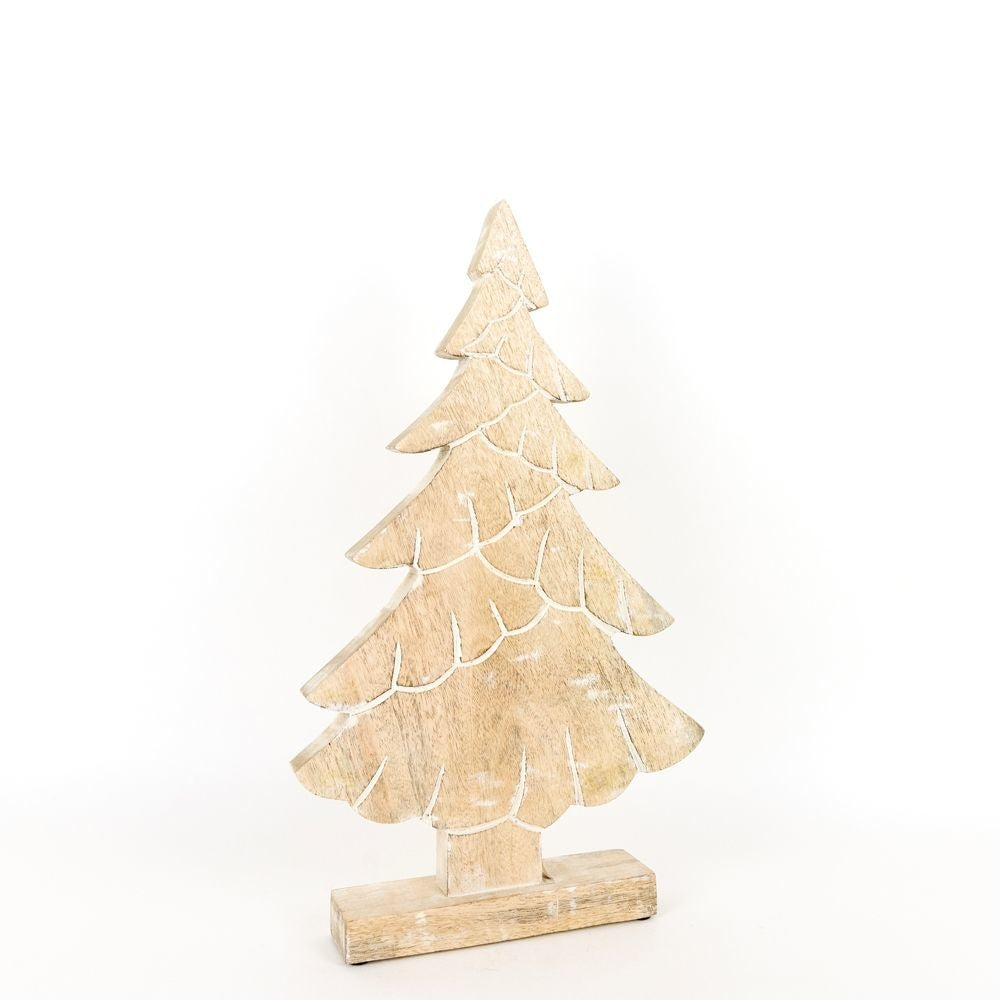 Mango Wood Cutout - Tree Shape Adams Christmas Adams & Co.   