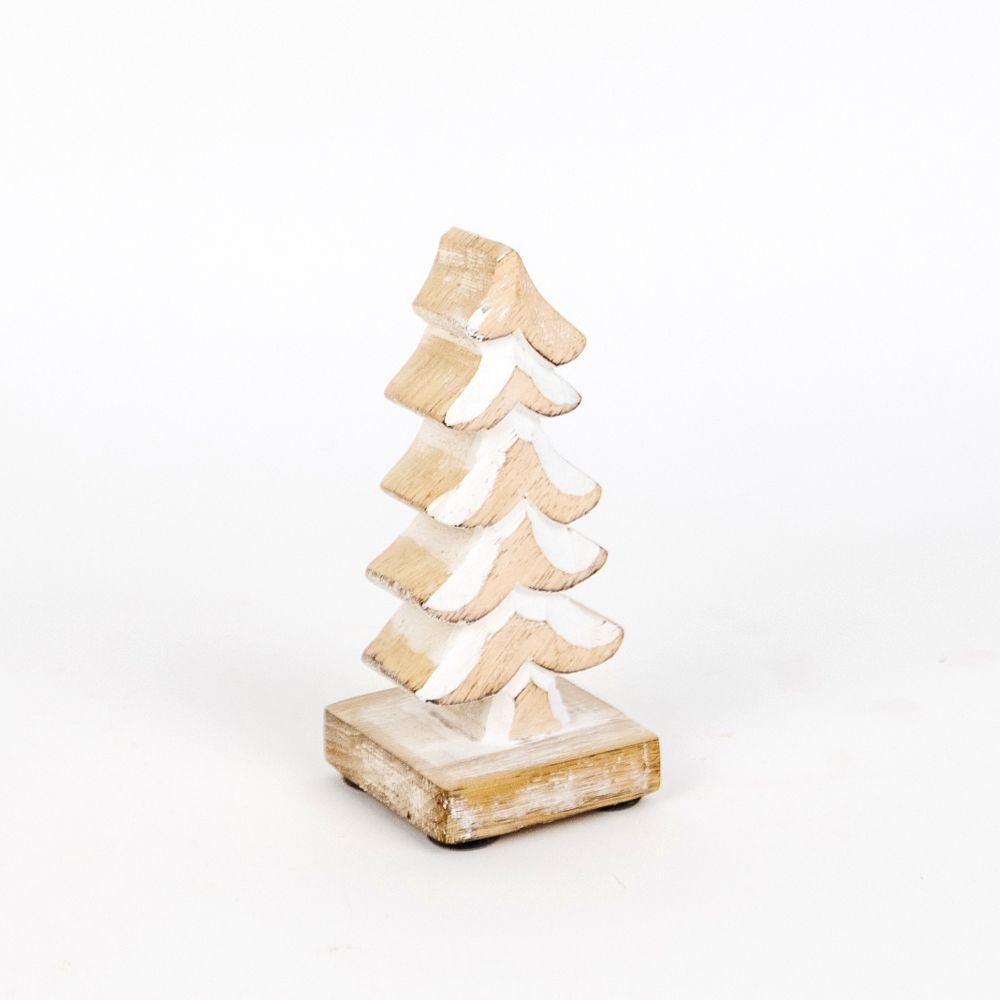 Mango Wood Cutout On Stand - Tree Adams Christmas Adams & Co.   