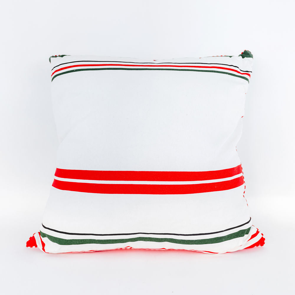 Reversible Pillow (Stripe/Polka) Red/Green Adams Christmas Adams & Co.   