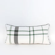 Reversible Checkered Pillow "Believe" Green Adams Christmas Adams & Co.   