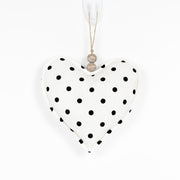 Reversible Puffy Ornament - Heart - White/Black Adams Valentines Adams & Co.   