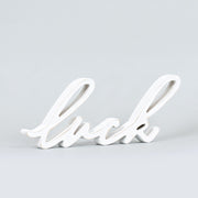 Wood Script "Luck" Cutout Adams Easter/Spring Adams & Co.   