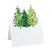 Christmas Trees With Lights - Place Cards  Caspari   