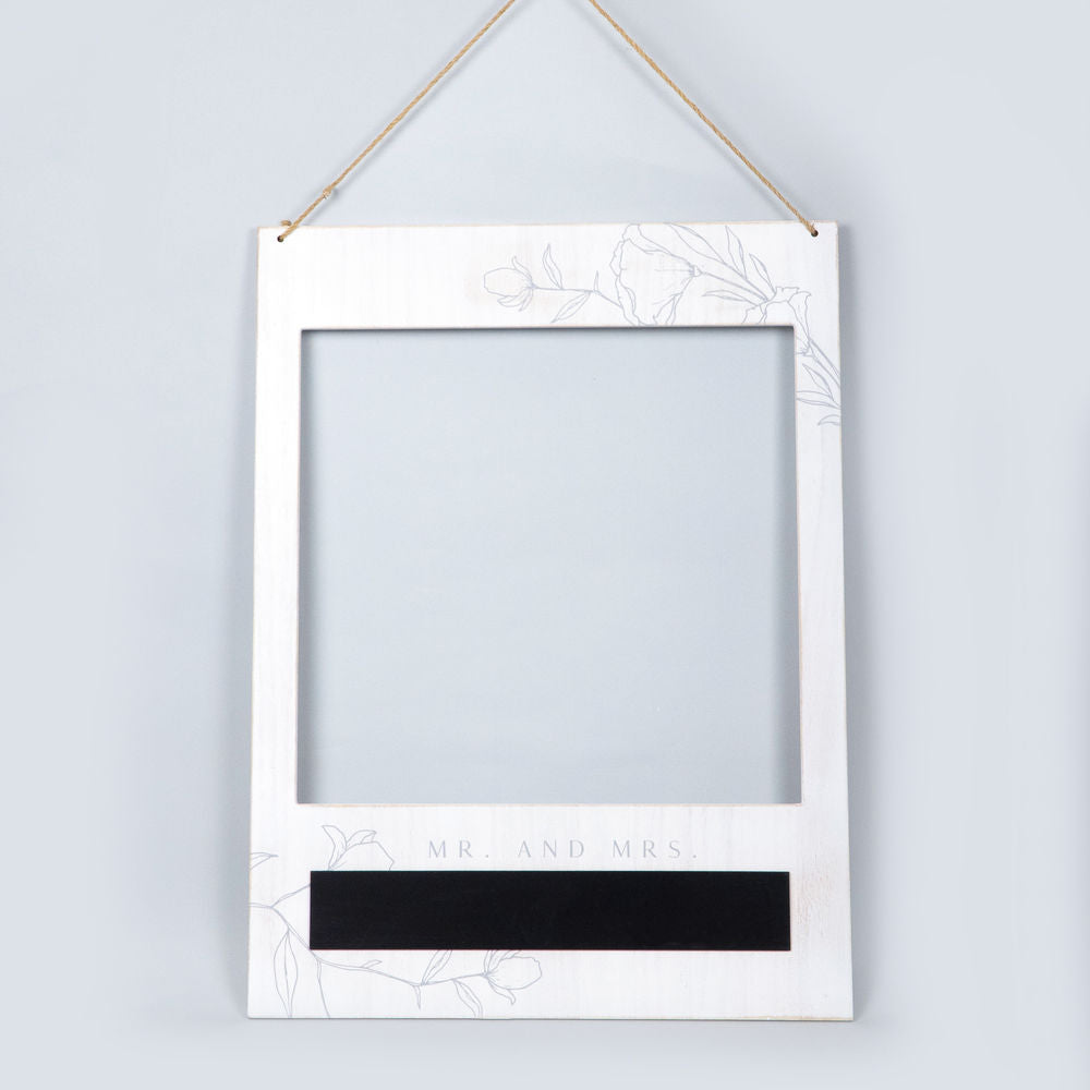 Reversible Wood Hanging Selfie Frame (Mr/Mrs) Adams Everyday Adams & Co.   