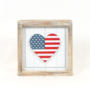 Sun/Flag Pattern Heart Sign Adams Summer Adams & Co.   