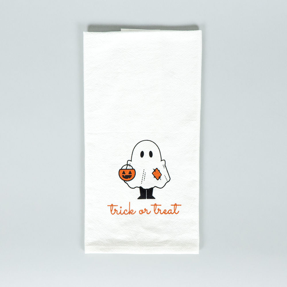 Tea Towels S/2 Trick or Treat/Plaid Adams Fall/Thanksgiving Adams & Co.   