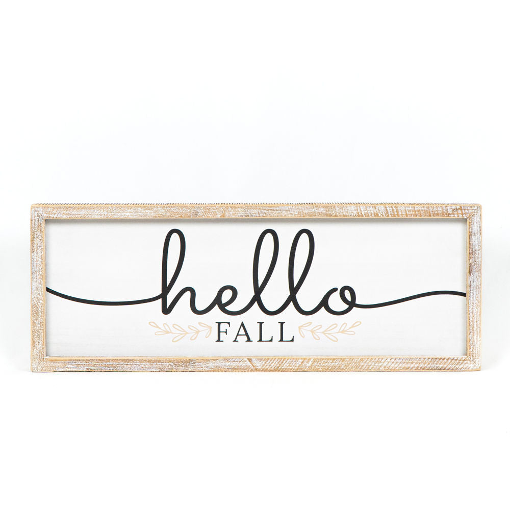 Reversible Wood Sign Hellow Fall/Happy Halloween - Small Adams Fall/Thanksgiving Adams & Co.   