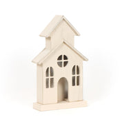 Cutout House (Church) White Adams Christmas Adams & Co.   