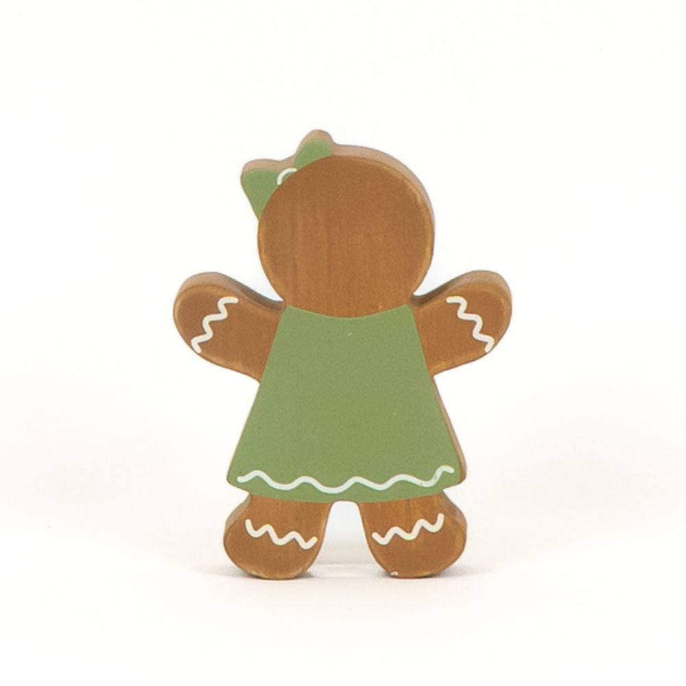 Chunky Wood Shape (Gingerbread) Adams Christmas Adams & Co.   