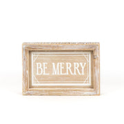 Be Merry / Be Kind Reversible Sign Adams Christmas Adams & Co.   