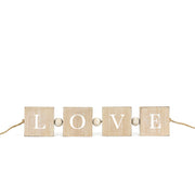 Reversible Wood Blocks (Love/Xoxo) Natural/White Adams Everyday Adams & Co.   