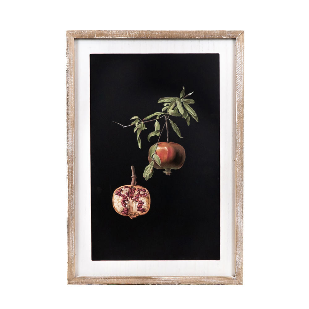 Reversible Wood Framed Sign (Pomegranate/Plant) Adams Everyday Adams & Co.   