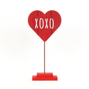 Wood Cutout On Stand (Xoxo) Red/White Adams Valentines Adams & Co.   