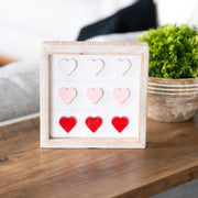 Reversible Wood Framed Sign (Hearts/Shamrocks) +  Badams   