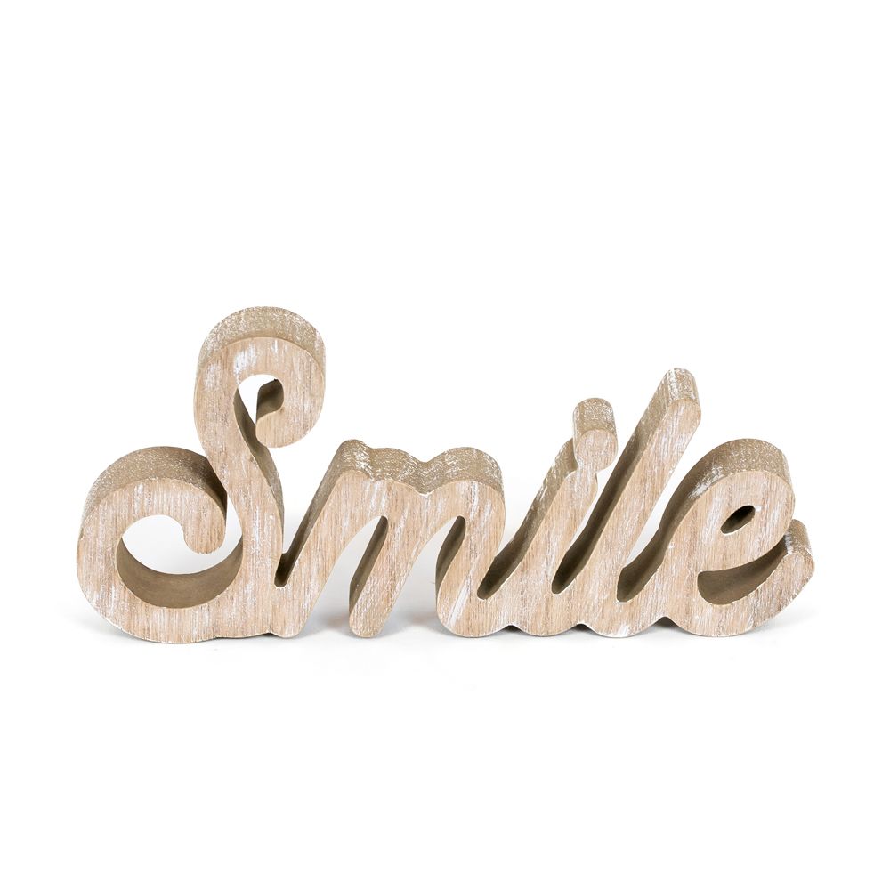 Natural Wood Cutout (Smile) Adams Summer Adams & Co.   