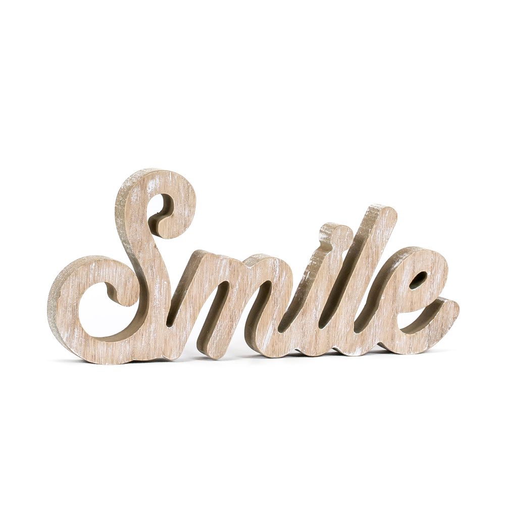 Natural Wood Cutout (Smile) Adams Summer Adams & Co.   