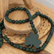 Wood Bead Garland - Shamrock Charm 60" Adams Valentines Adams & Co.   