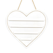 Leadgie Hanging Board - Heart - White Adams Ledgie Adams & Co.   