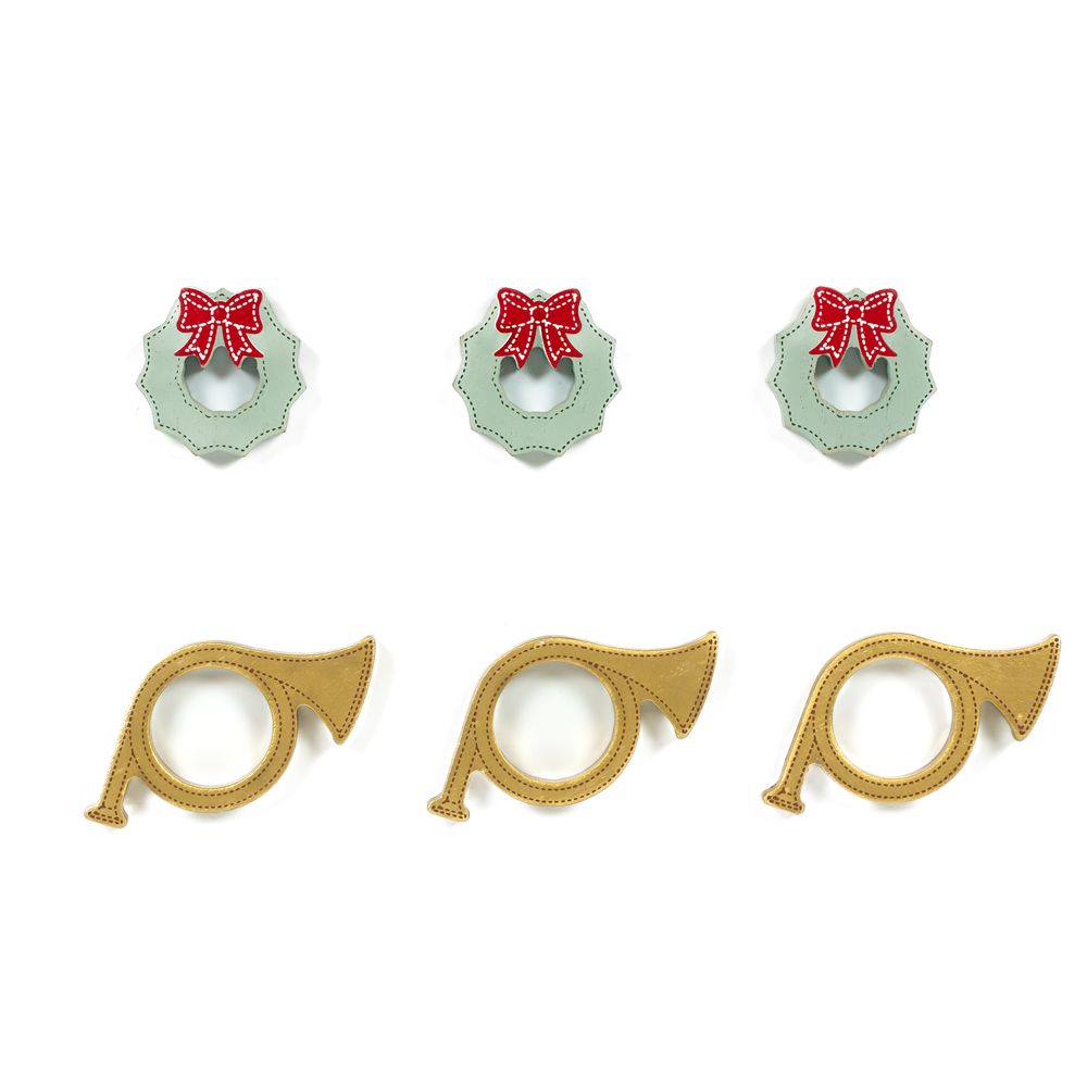 Ledgie Shapes S/6 (Wreath/Horn) - Badams