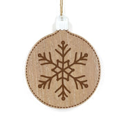 Reversible Wood Ornament (Snowflake) Adams Christmas Adams & Co.   