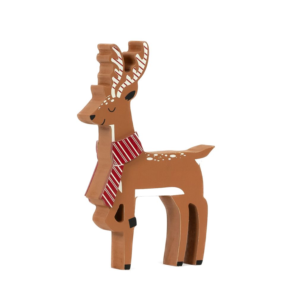 Chunky Wood Shape (Reindeer) Adams Christmas Adams & Co.   