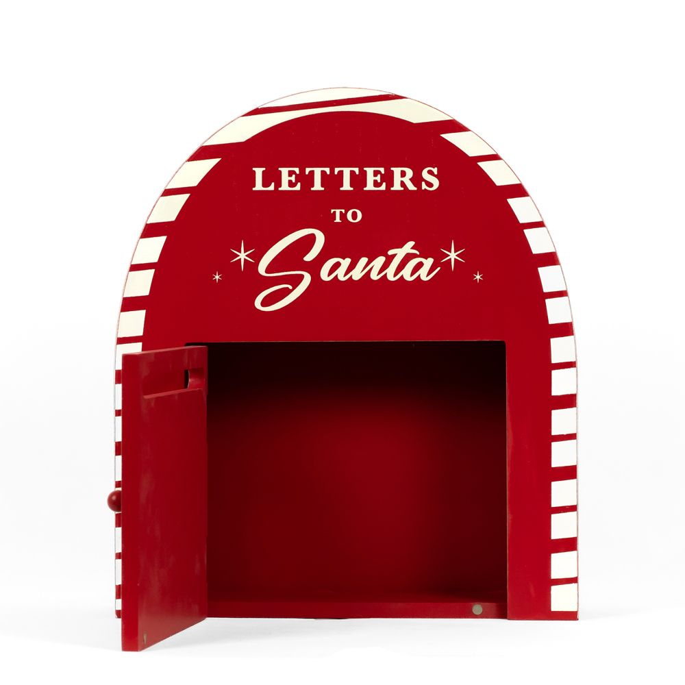 Wood Mailbox (Letters) Rd/White Adams Christmas Adams & Co.   