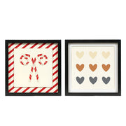 Reversible Wood Frame Sign (Candy/Heart) Adams Christmas Adams & Co.   